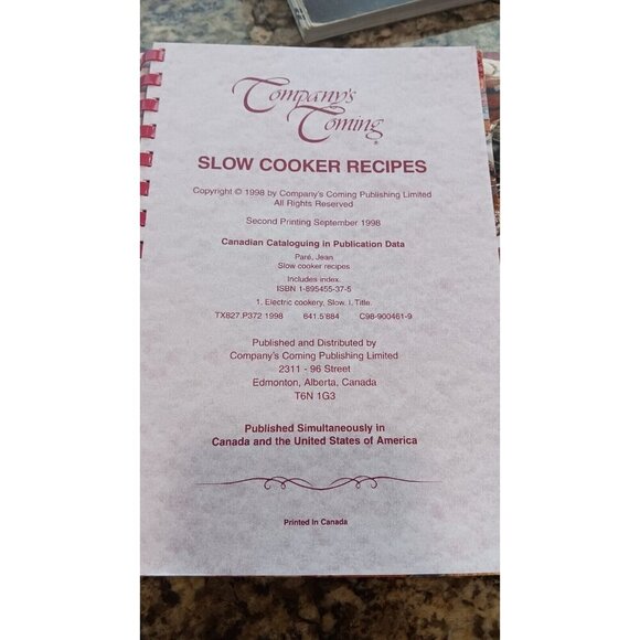 First Edition Company's Coming Barbecues 1991 Cookbook by Jean Paré And 4 Others - Picture 13 of 16